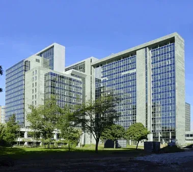 HERRIOT's Conference Center in Frankfurt-Niederrad, exterior view of the building
