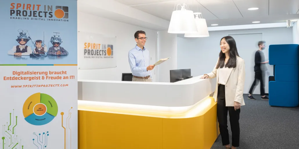 Reception at the Spirit in Projects office in Vienna